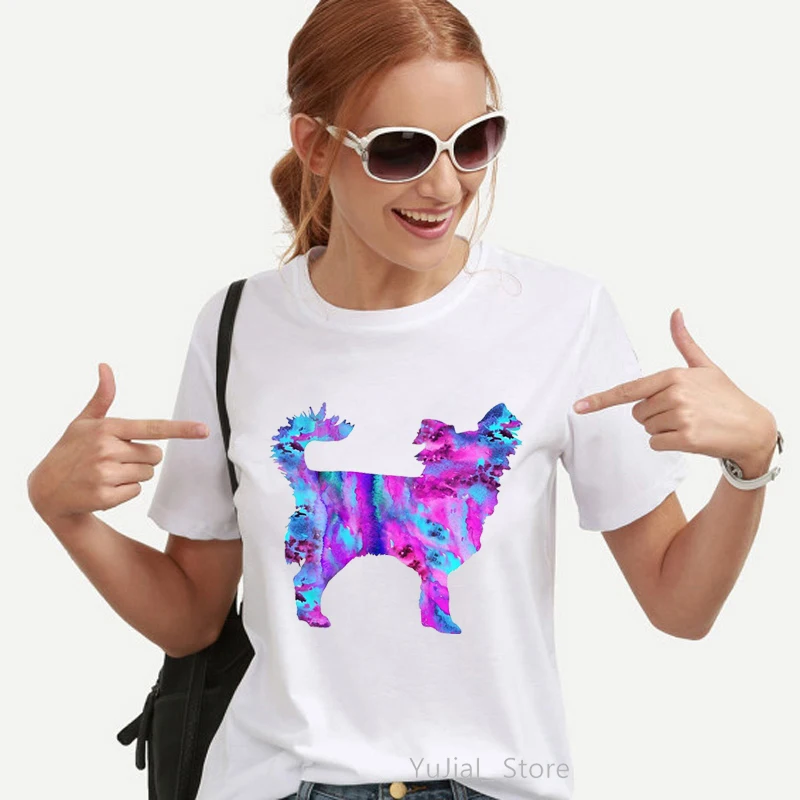 Watercolor Leopard Chihuahua T-shirt 8