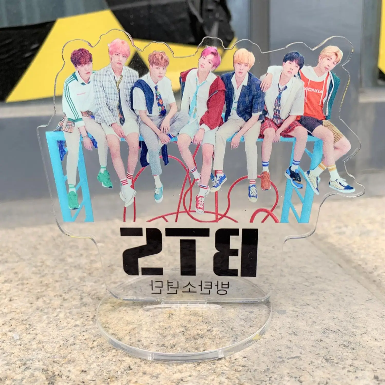 KPOP Idol игрушки RM V JIN с изображением чимина и шуги JUNG KOOK J-HOPE акриловая подставка подвижная фигурка-модель кукла игрушка в подарок - Цвет: A