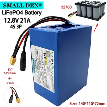 

12.8V 21Ah4S3P 32700 Lifepo4 battery pack XT60 with 4S40A balance BMS for 12V power electric boat DIY solar