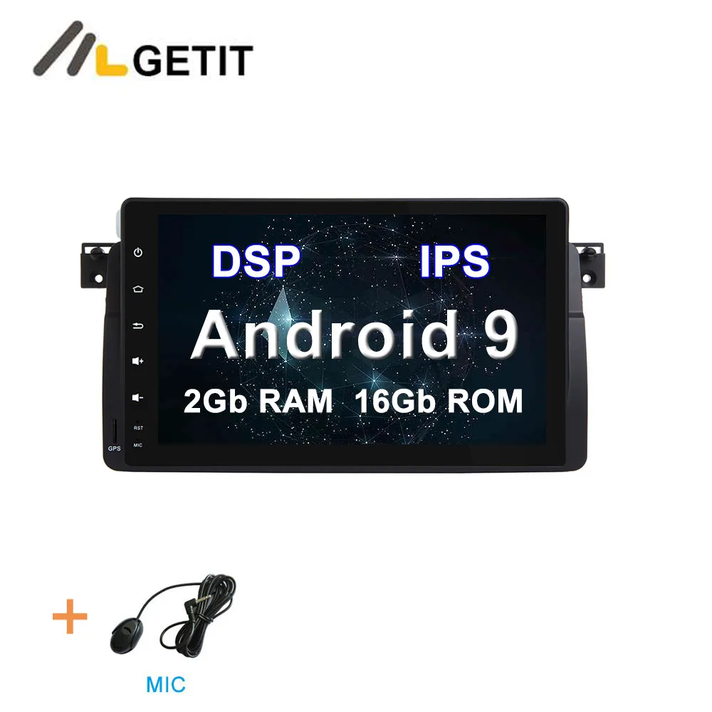 DSP ips 64G Автомобильный DVD стерео Мультимедиа Радио Android 10 для BMW E46 M3 с WiFi BT gps навигацией - Цвет: DSP 2G-RAM 16G-ROM