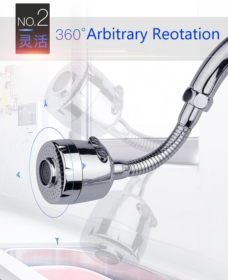 Kitchen Water Faucet Aerator Home Pressure Water Diffuser Bubbler Water Saving Filter Shower Head Nozzle Tap Connector