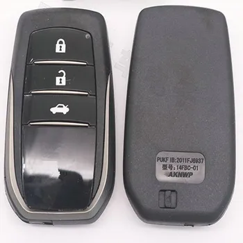 

DAKATU With Logo 3 Button Smart Remote key shell case for Toyota replacement smart card