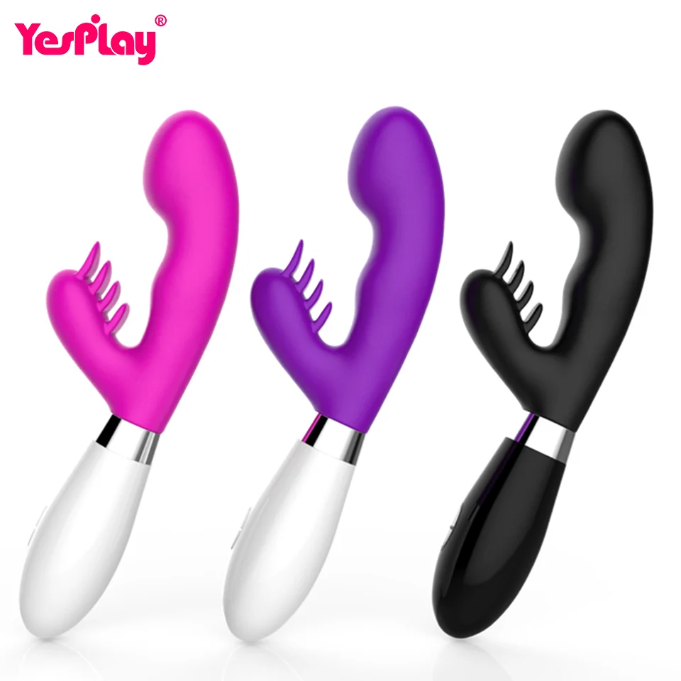 G Spot фаллоимитатор вибратор для женщин клитор массажер двойная вибрация