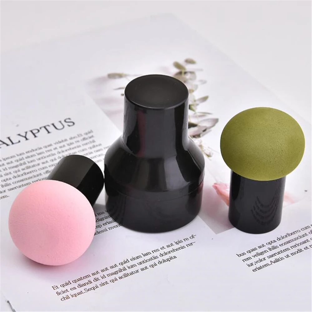 Mushroom Shape Makeup Sponge Puff Rainbow Cabin