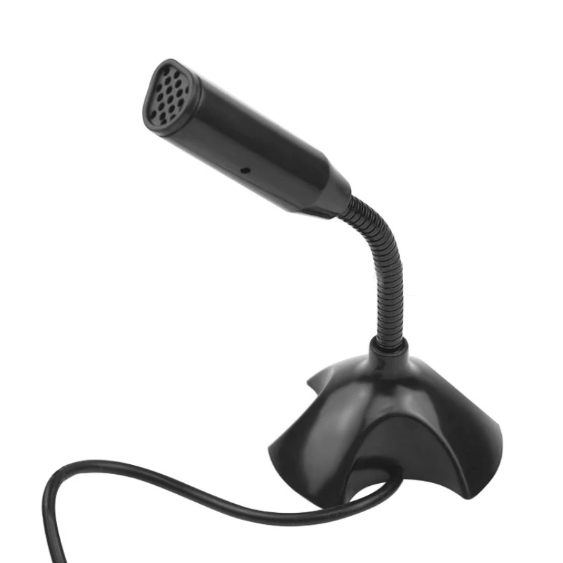 Черный Мини компьютер микрофон USB для компьютер, ноутбук, лептоп для Skype KTV студийный, для речи чат пение видеоигры Запись микрофон - Цвет: Черный