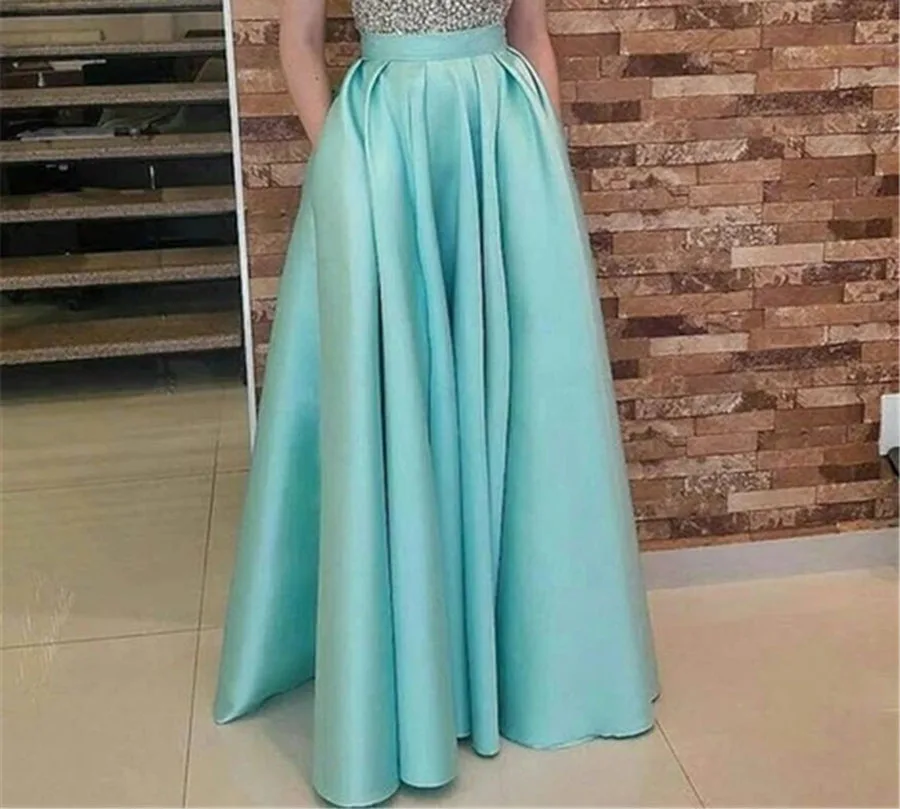 Bridesmaid Dress Juniors Satin A line Maxi Skirts with Pockets Floor Length Semi Formal Prom Party Dresses for Women 2020 VS48 Bridesmaid Dress Juniors Satin A line Maxi Skirts with Pockets Floor Length Semi Formal Prom Party Dresses for Women 2020 VS48