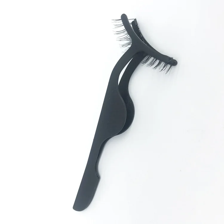 

Magnetic False Eyelashes Tweezers Fake Eye Lashes Tweezer Applicator Iron Eyelash Nipper Clip Clamp Black Makeup Forceps Tools