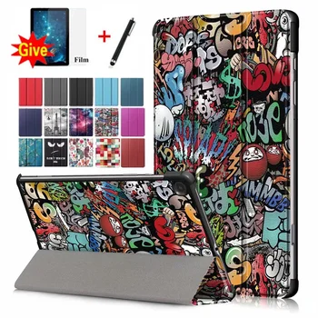 

Tablet Case for Samsung galaxy tab S6 Lite 10.4 inch Release Smart Trifold Tablet Case for SM-P610 SM-P615 with Soft Film+Pen