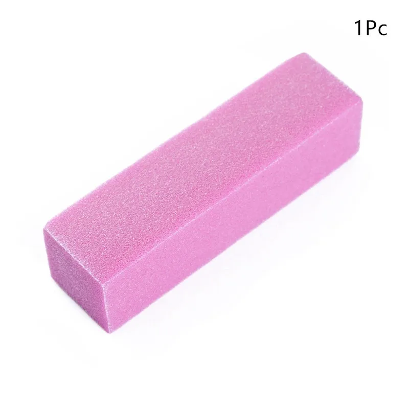 pink Розовый полировщик для ногтей Губка пилка для ногтей буферный блок лак для маникюра педикюра шлифовальные буферные полоски Маникюрный Инструмент для дизайна ногтей - Цвет: pink