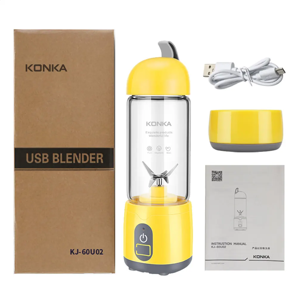 

Portable Blender Electric Juicer 420ML Wireless Automatic Multipurpose USB Rechargable Mini Juice Cup Cut Mixer Ship from US