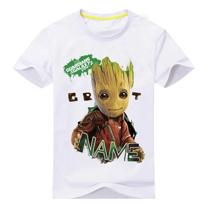 Новые футболки с принтом «I'm Groot» летние футболки одежда для детей футболки с короткими рукавами, костюм футболки для мальчиков и девочек топы для девочек