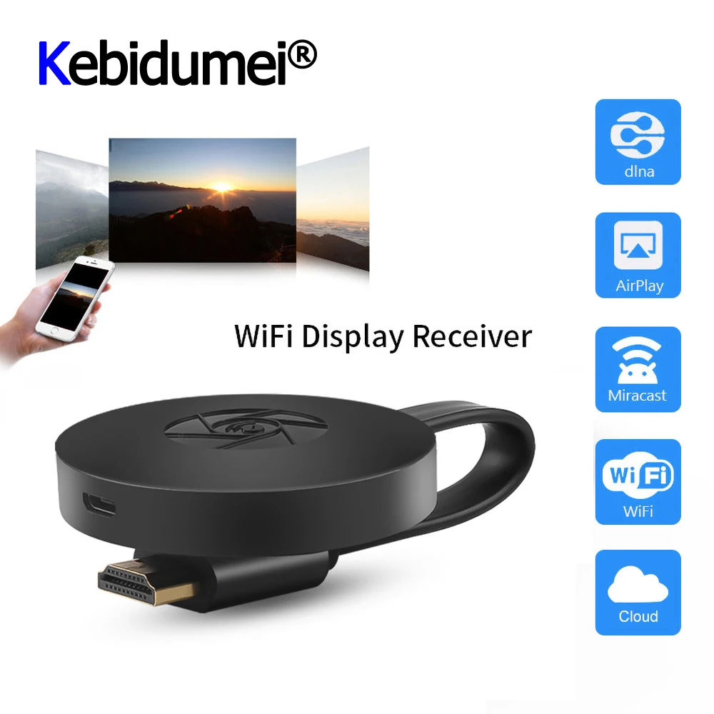 Para mirascreen tv vara dongle crome cast hdmi-compatível wi-fi receptor de exibição para google chromecast 2 mini pc android tv