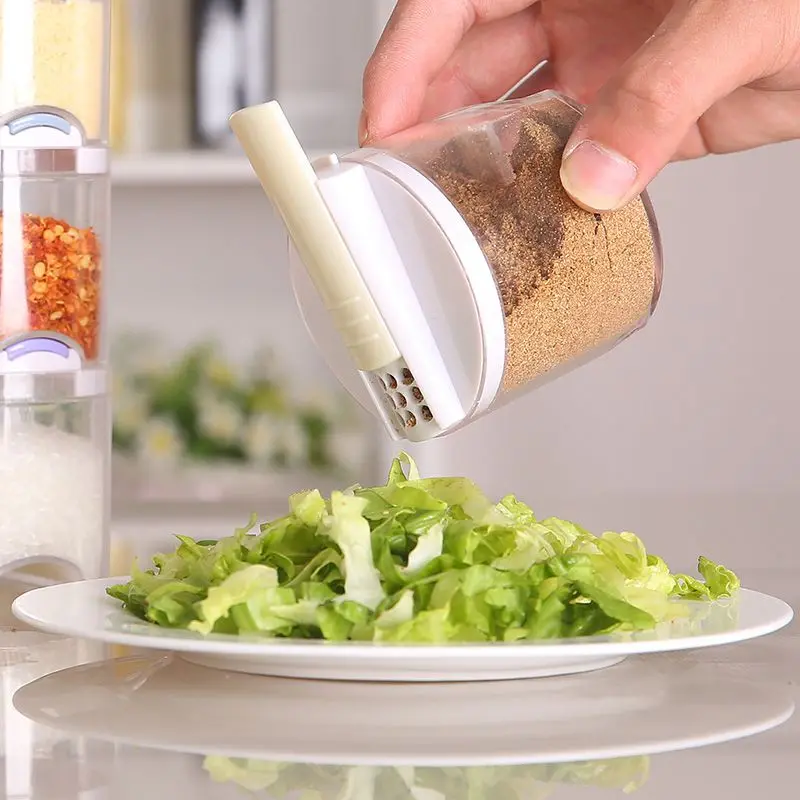 5pcs Creative Transparent Stackable Seasoning Cans Kitchen Spice Rack Condiment Bottles Pepper Shakers Box 5pcs Creative Transparent Stackable Seasoning Cans Kitchen Spice Rack Condiment Bottles Pepper Shakers Box