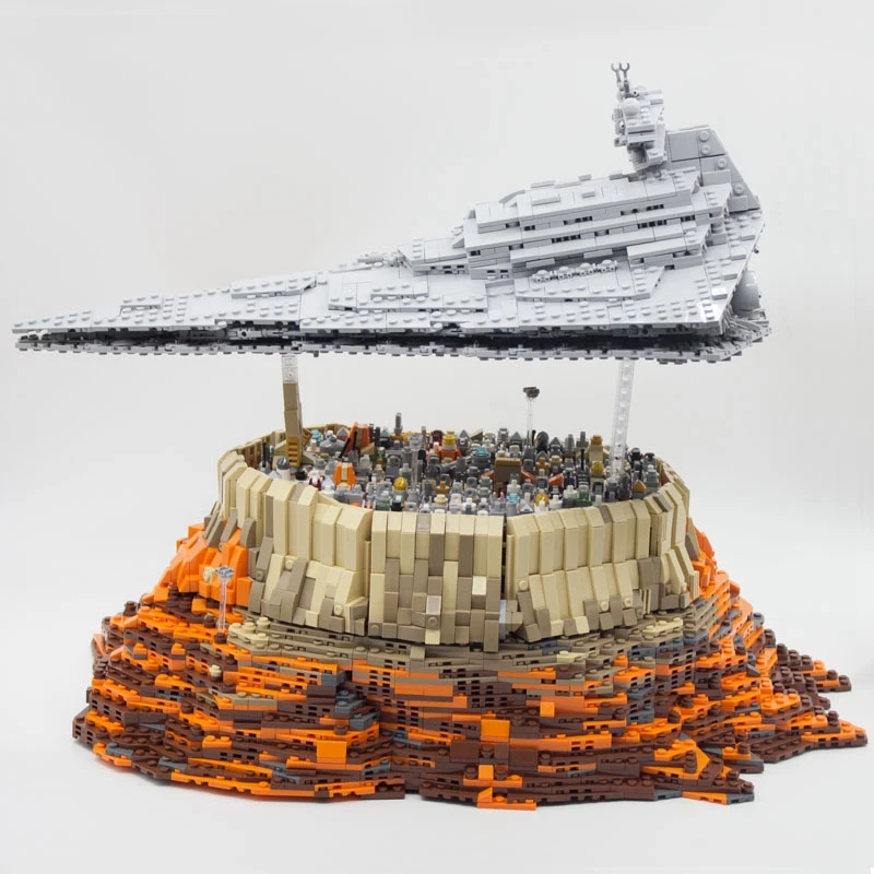 MOC 5000+ шт первый заказ Звездный Разрушитель Звездные войны Империя над Jedha Fit Звездные войны модель строительные блоки кирпичи игрушки на день рождения