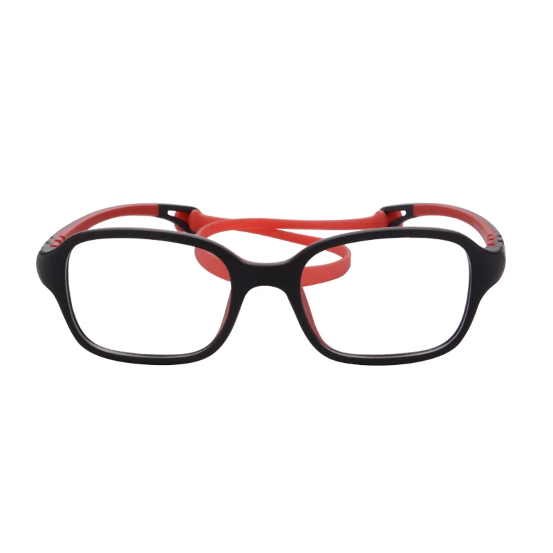 Silicone glasses kids blue light glasses silicon nose pads eyeglasses for children 2-7 age squar shape eyewear boy girl custom