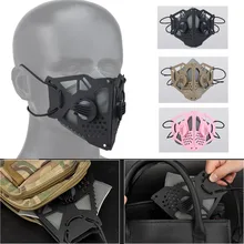 Tactical Butterfly Shape Mask Half Face Collapsible Mask Dustproof and Windproof For Outdoor Riding Military Hunting Cosplay