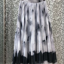 Осенне-зимняя Новинка, Женская универсальная юбка средней длины с вязаным украшением, подходящая по цвету, 1116