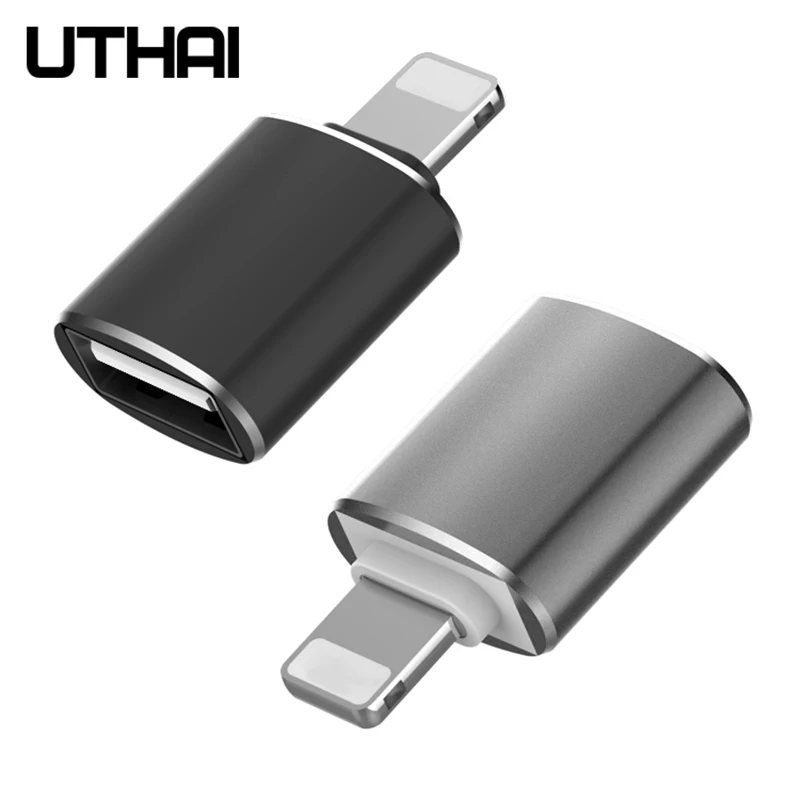 

Uthai C56 Lightning to USB3.0 OTG Adapter For iPhone IOS13 to USB Converter Connecet Mouse U Flash Drive No need App Plug&play