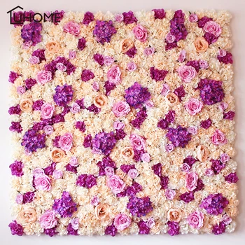 

40x60cm Colorful Silk Rose Flower Champagne Artificial Flower for Wedding Decoration Flower Wall Romantic Wedding Backdrop Decor