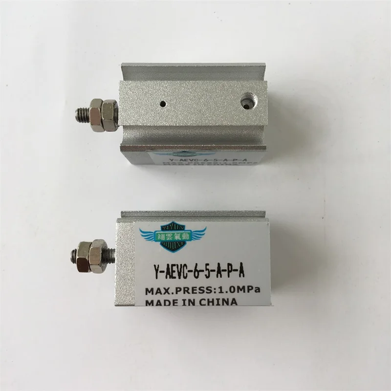 YIYUN Компактный Тип пневматический цилиндр, компоненты AEVC-6-5-A-P-A AEVC-6-5-I-P-A AEVC-6-10-A-P-A AEVC-6-10-I-P-A AEVC серии
