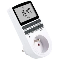 Cronómetro Digital electrónico interruptor de temporizador de cocina de salida 230V 50HZ 7 días 12/24 horas programable momento hembra FR enchufe de la UE