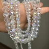 AB Clear Austria Crystal Glass Faceted Rondelle Beads Loose Spacer Beads For Jewelry Making DIY Bracelet Necklace 4/6/8/10/12mm ► Photo 3/6