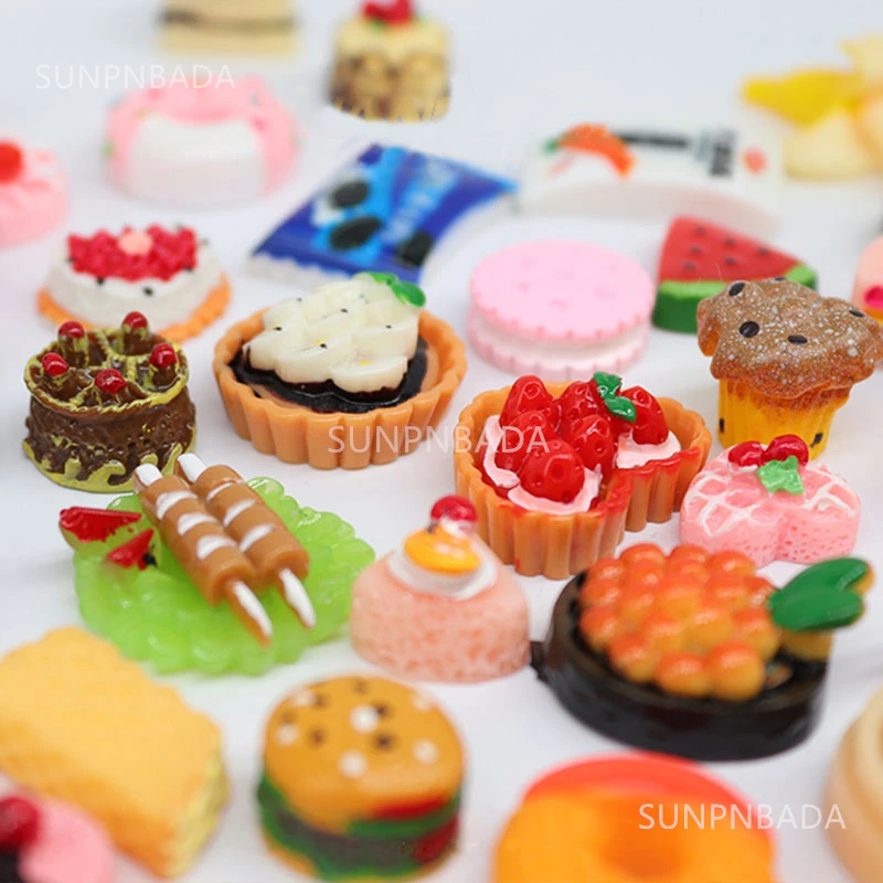 Cute Miniature Dollhouse Supermarket Food Snacks Mini Cake Wine Drink for Blyth Barbies BJD Doll Kitchen Accessories 2