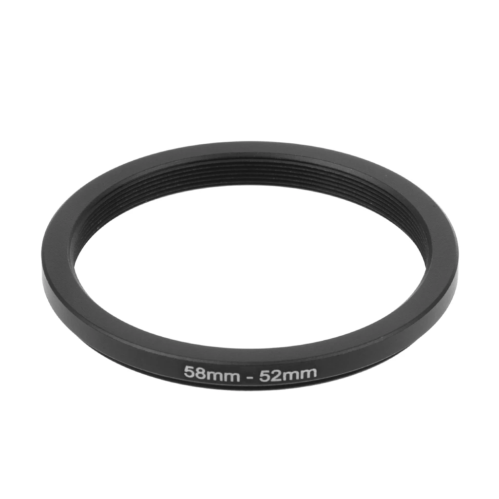 2020 New 58mm To 52mm Metal Step Down Rings Lens Adapter Filter Camera Tool Accessory