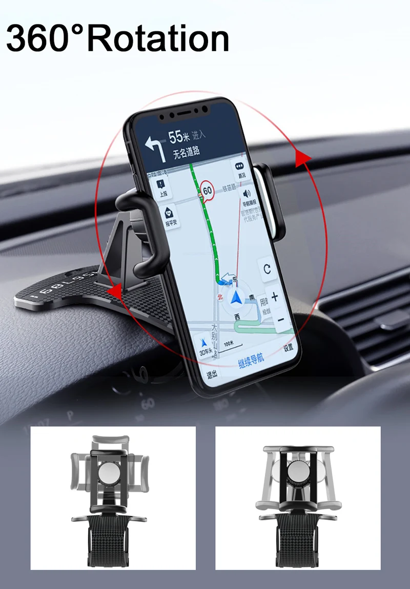 Phone Holder HUD Car Dashboard Phone stand 360° Rotation Adjustable GPS Car Clips holder for iphone 11 Mobile Phone car stand Phone Holder HUD Car Dashboard Phone stand 360° Rotation Adjustable GPS Car Clips holder for iphone 11 Mobile Phone car stand