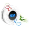 Combination Smoke and Carbon Monoxide Detector with Display, Battery Operated Smoke CO Alarm Detector ► Photo 1/6