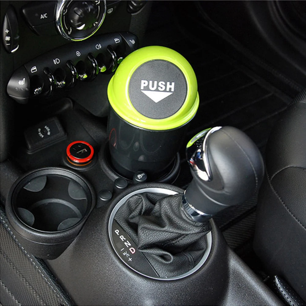 Car Garbage Trash Can Bin Container Basket Accessories For Mini Cooper One S JCW Clubman R55 R56 R60 F54 F55 F56 F60 Countryman