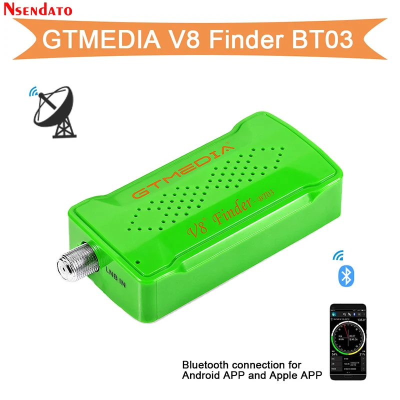 

Спутниковый искатель GTMedia Freesat V8 Finder BT03 DVB S2 для Android IOS 1080P, цифровой Bluetooth