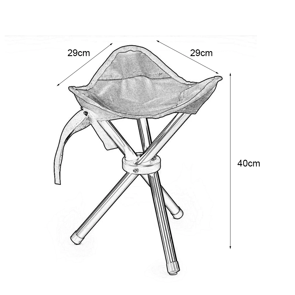 Изготовлен из водонепроницаемой нейлоновой ткани и стальная труба с покрытием OUTAD складной походный рюкзак стул на трех ножках для кемпинга рыбалки