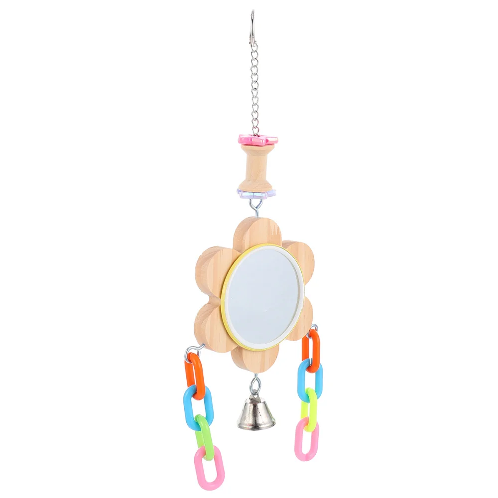 

1Pc Mirror Lovely Cage Durable Bird Toy Pet Swing Parrot Swing