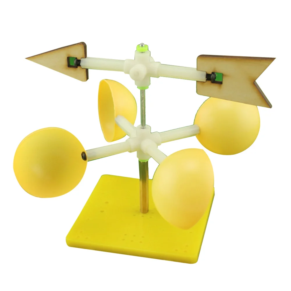 Children's Wind Vane Model Kits Experiment Funny Assembly Scientific DIY Wind Indicator Educational Vane Model Kit wind spinner