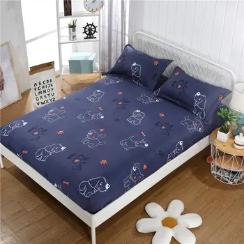 

Soft Bed Mattress Cover Pad Double Pillowcases for Adults Kids Room Decor Home Textile Print Fitted Sheet Mattress Protector