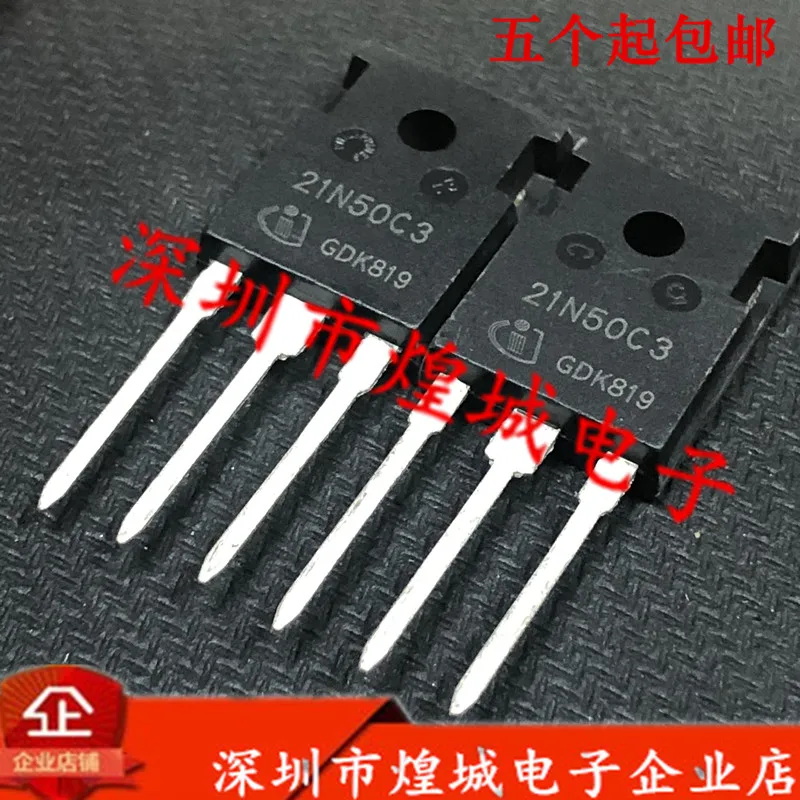 

10PCS/Lot 21N50C3 SPW21N50C3 TO-247 560V 21A 5