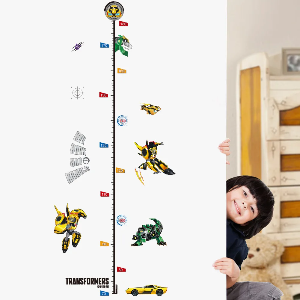TFU020 Трансформеры мультфильм детская комната украшения наклейки на стену детская комната ножная линия настенные наклейки