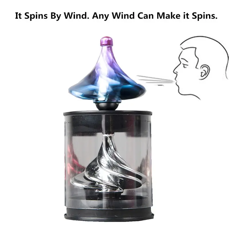 Забавная игрушка ветер Спиннер EDC Blow Figet Spinner Настольный волчок игрушки для снятия стресса