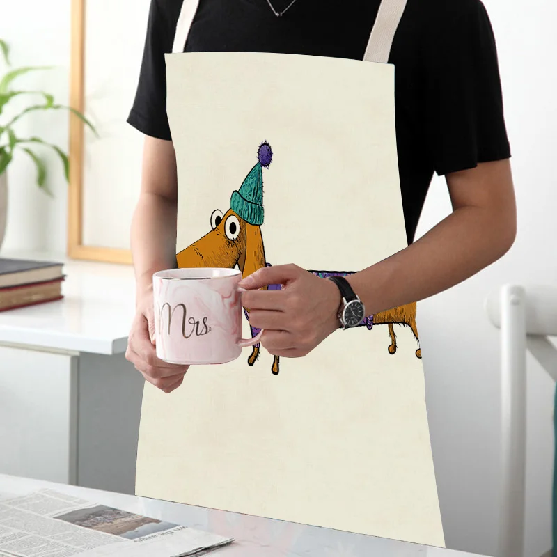 Cute Dachshund kitchen apron for dog lovers