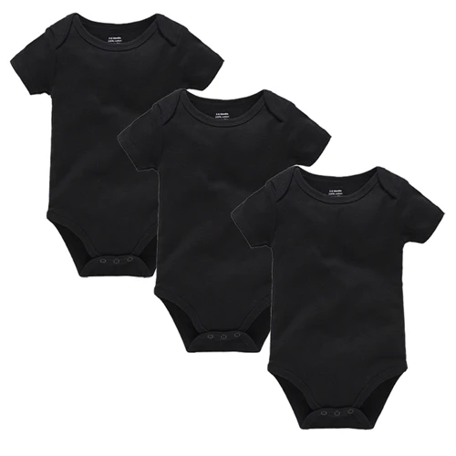 3HY2210 Honeyzone/Одежда для новорожденных; однотонное боди белого и черного цвета; Bebe; летний Мягкий комбинезон с короткими рукавами для маленьких мальчиков и девочек - Цвет: 3HY2210