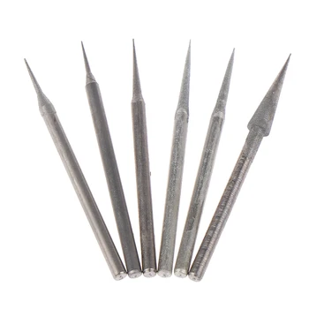 

2Pcs 0.8mm-4mm Diamond Grinding Head 2.35mm Shank Grinding Needle Bits Burrs for Metal Stone Jade Engraving Carving Tools