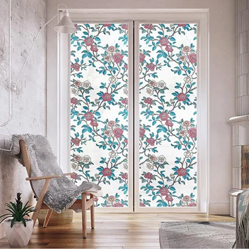 

Electrostatic Window Sticker Bedroom Glass Film Toilet Transparent Opaque Toilet Bathroom Window Pattern Anti-Peeping 90cmx200cm
