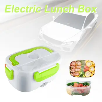 

Portable Electric Heated Lunch Box Bento Boxes Car Food Rice Container Warmer For School Office Car Heated Lunch Box Organizer