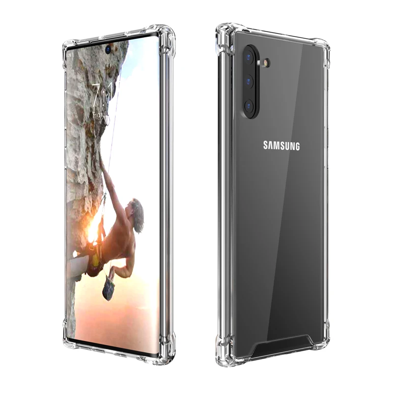 Luxury Shockproof Bumper Transparent TPU Phone Case For Samsung Galaxy Note 10 9 8 S10 S9 S8 Plus S10E S7 Edge Clear Back Cover |