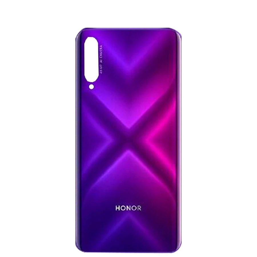 Для huawei Honor 9X Задняя крышка батареи стеклянная крышка Замена для Honor 9X Pro крышка батареи корпус двери - Цвет: Purple 9X Pro