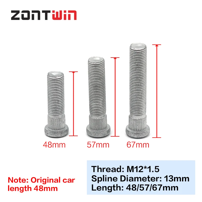 16/20Pieces ö  13mm   ö Ʈ   48/57/67mm      M12x1.5 12x1.25