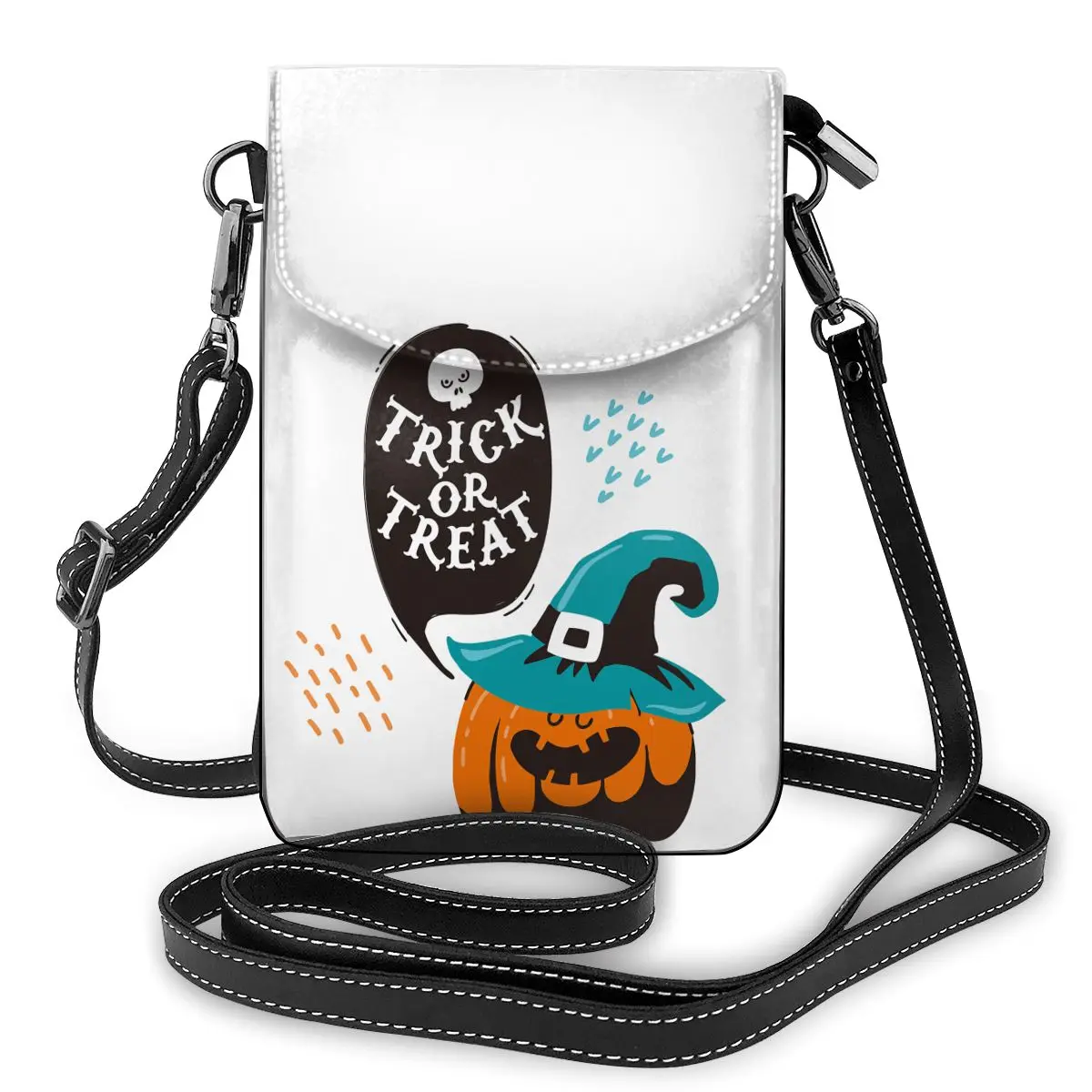 

На Хэллоуин с надписью Trick Or Treat (2) сумка тыквы винтажные кожаные уличные женские сумки студенческий кошелек подарки