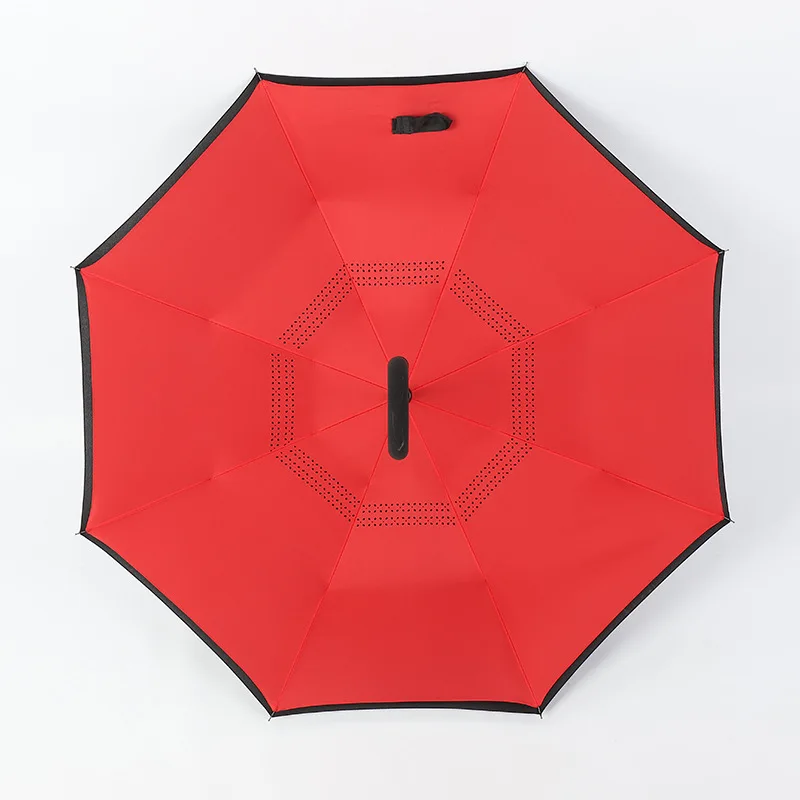 

New creative simple reverse sun umbrella golf umbrella rain umbrella