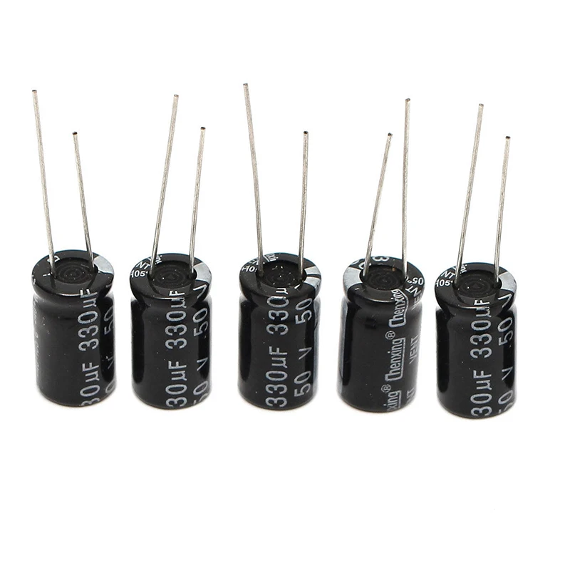 120pcs 50V 15 Values 1uF - 2200uF Electrolytic Capacitor Assortment Kit Set